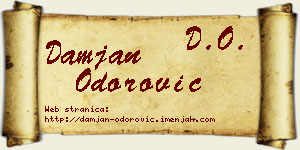Damjan Odorović vizit kartica